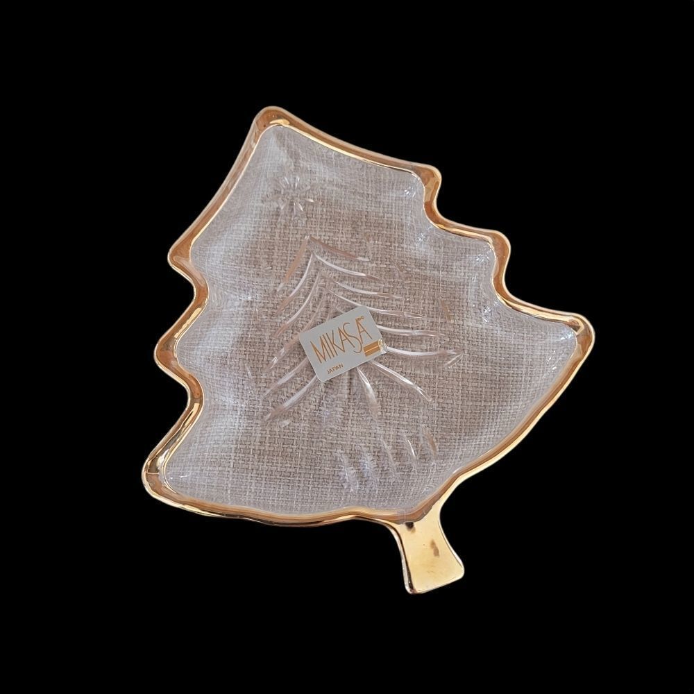 Mikasa Christmas tree dish